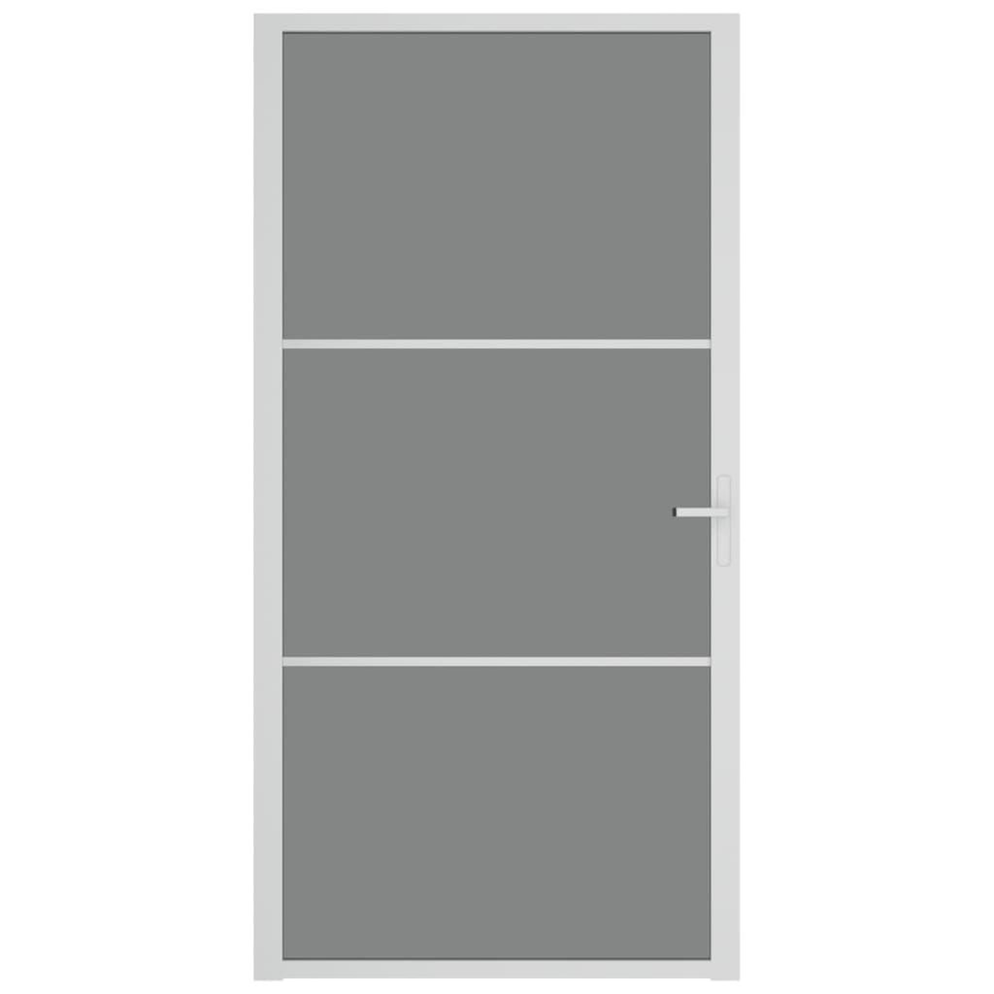 Voir la diapositive 3 : VIDAXL Porte interieure 102,5x201,5 cm Blanc Verre ESG et aluminium