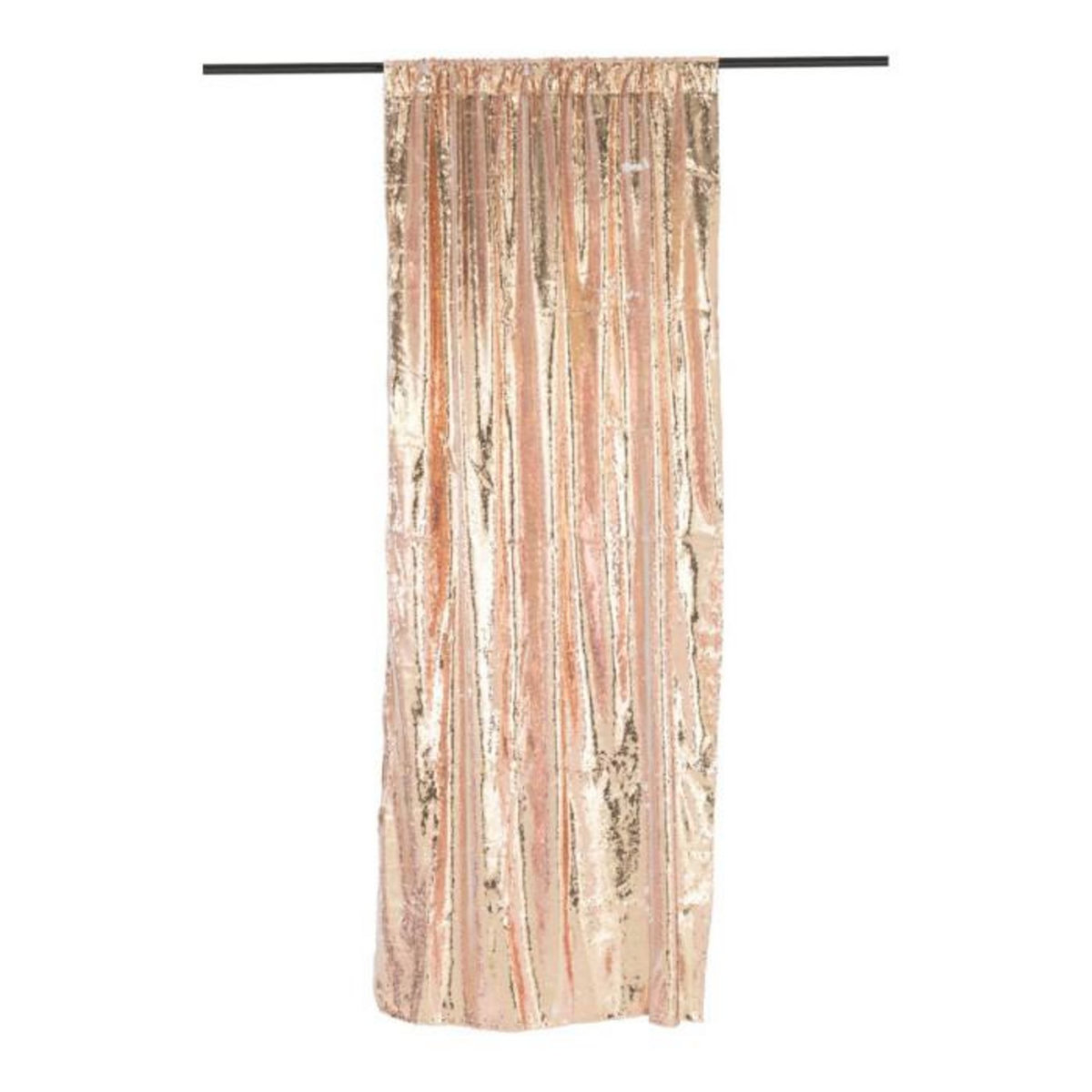 Paris Prix Rideau à Passants  Sequin  125x250cm Champagne & Blanc