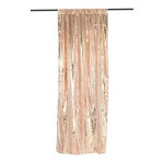 Paris Prix Rideau à Passants  Sequin  125x250cm Champagne & Blanc
