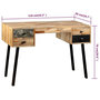 Voir la diapositive 6 : VIDAXL Bureau Teck de recuperation massif 110 x 50 x 76 cm