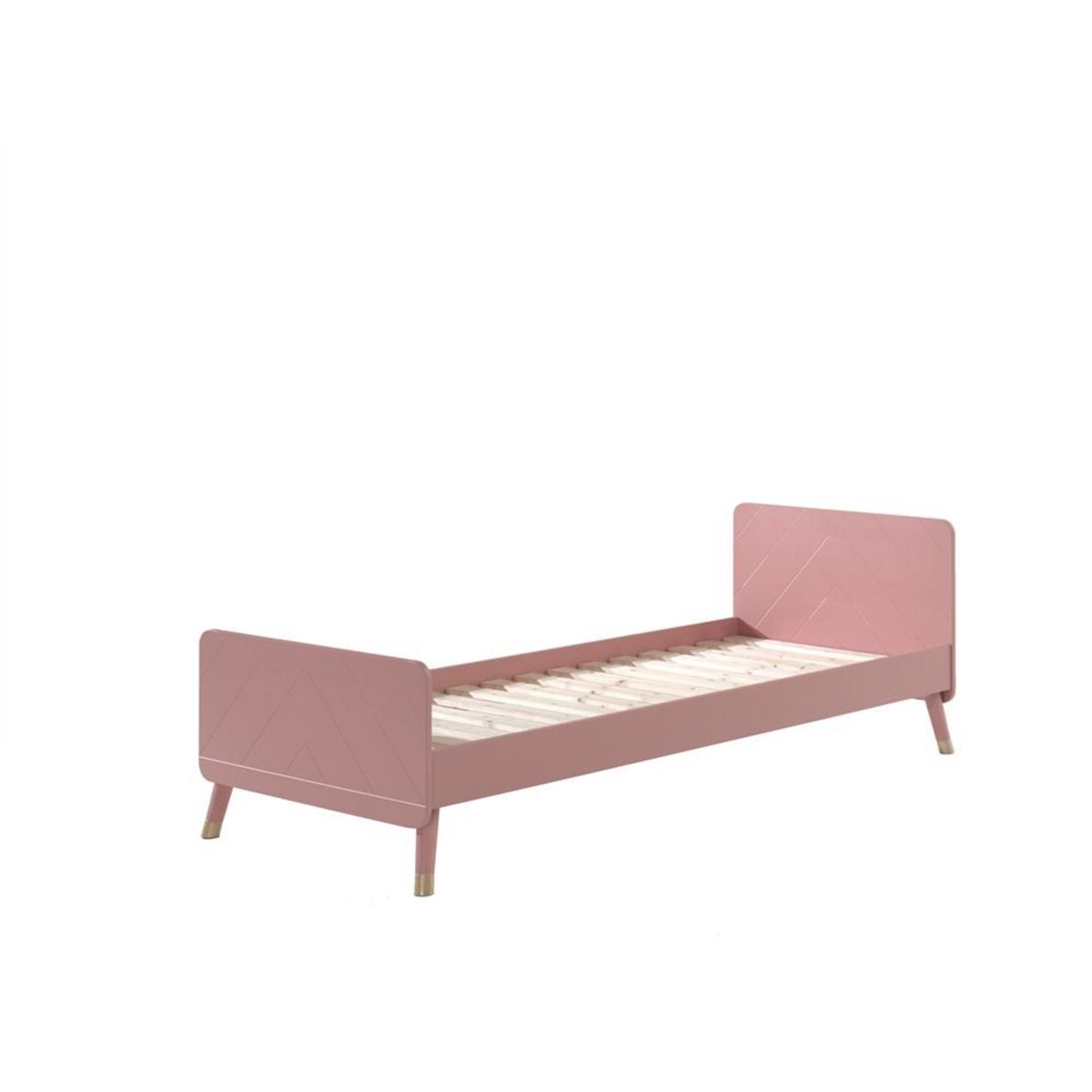 Lit esprit scandinave 90x200cm EMMY