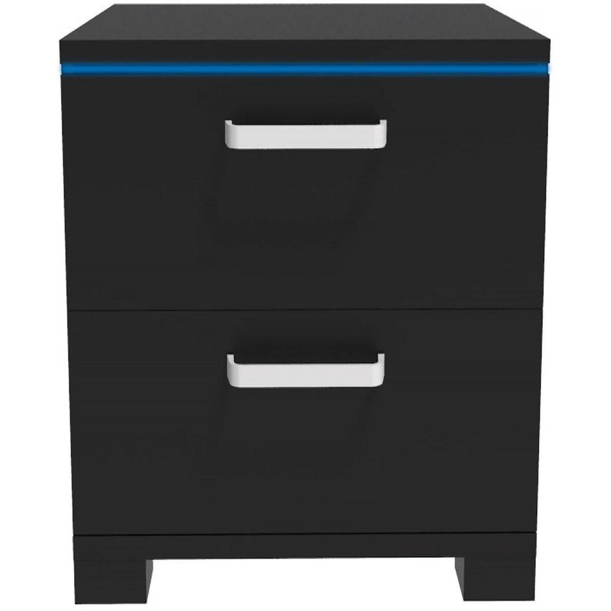 Voir la diapositive 4 : Habitat et Jardin Chevet led  karina  - 41 x 38 x 41.5 cm - noir