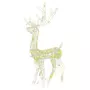 VIDAXL Decorations de Noël de renne Acrylique 2 pcs 120 cm Blanc chaud