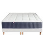 Voir la diapositive 5 : IDLITERIE Ensemble Matelas Ressort 7 zones + Mémoire de forme + Sommier KING STYLE Fabriqué en France