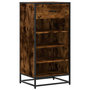 Voir la diapositive 2 : VIDAXL Étagère à chaussures chêne fumé 48x38x97,5 cm bois d ingénierie