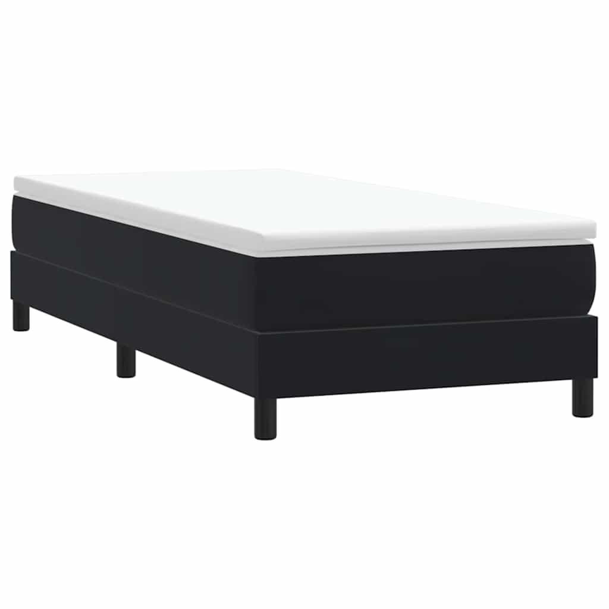 VIDAXL Sommier a lattes de lit sans matelas noir 80x210 cm velours