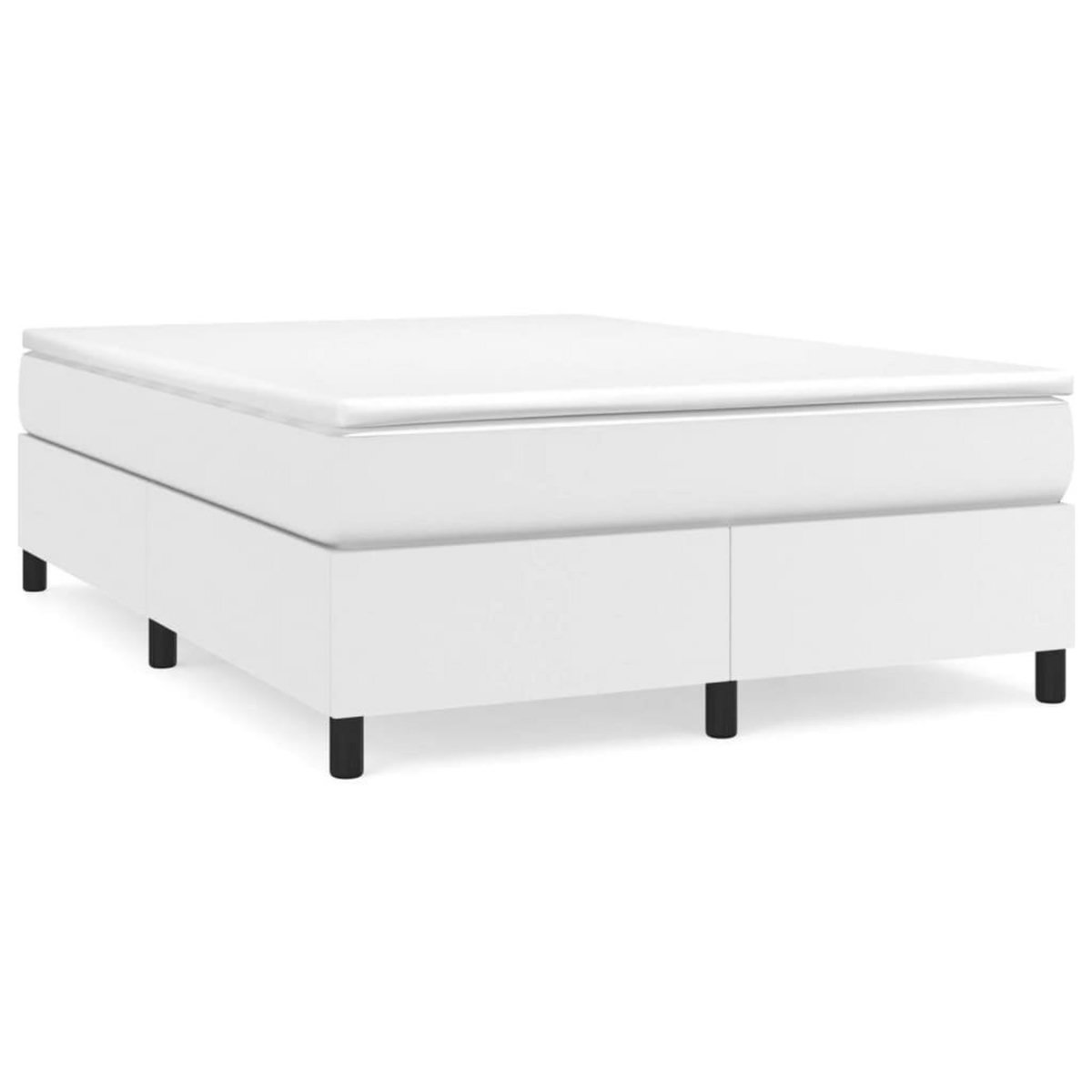 VIDAXL Cadre de lit sans matelas blanc 140x190 cm similicuir