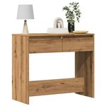 VIDAXL Table console chene artisanal 89x41x76,5 cm bois d'ingenierie