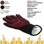 Voir la diapositive 3 : Paris Prix Gant Anti-Chaleur  Barbecue  32cm Noir & Rouge