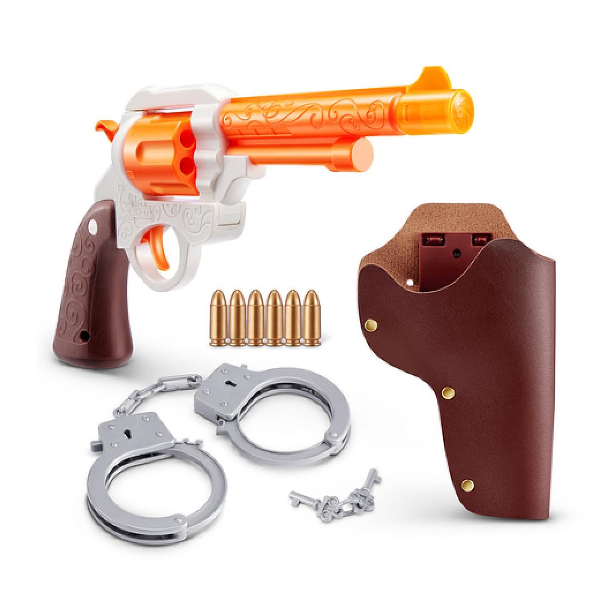 Voir la diapositive 2 : ZURU XShot Pistolet Sherif avec sons et lumieres