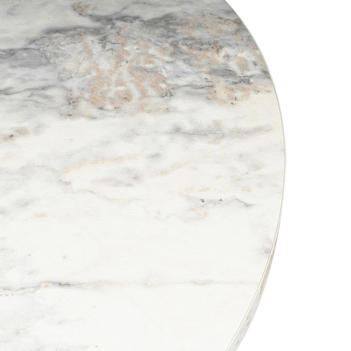 CONCEPT USINE Table basse ronde effet marbre freesia 80x80cm VINU