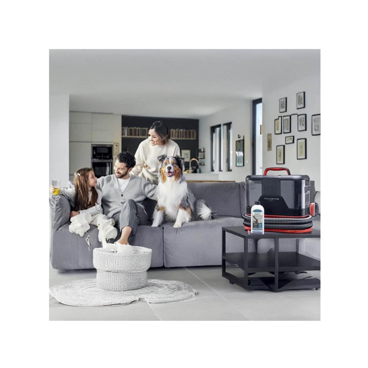 ROWENTA Nettoyeur vapeur à main 400w noir/rouge - IN5012F0