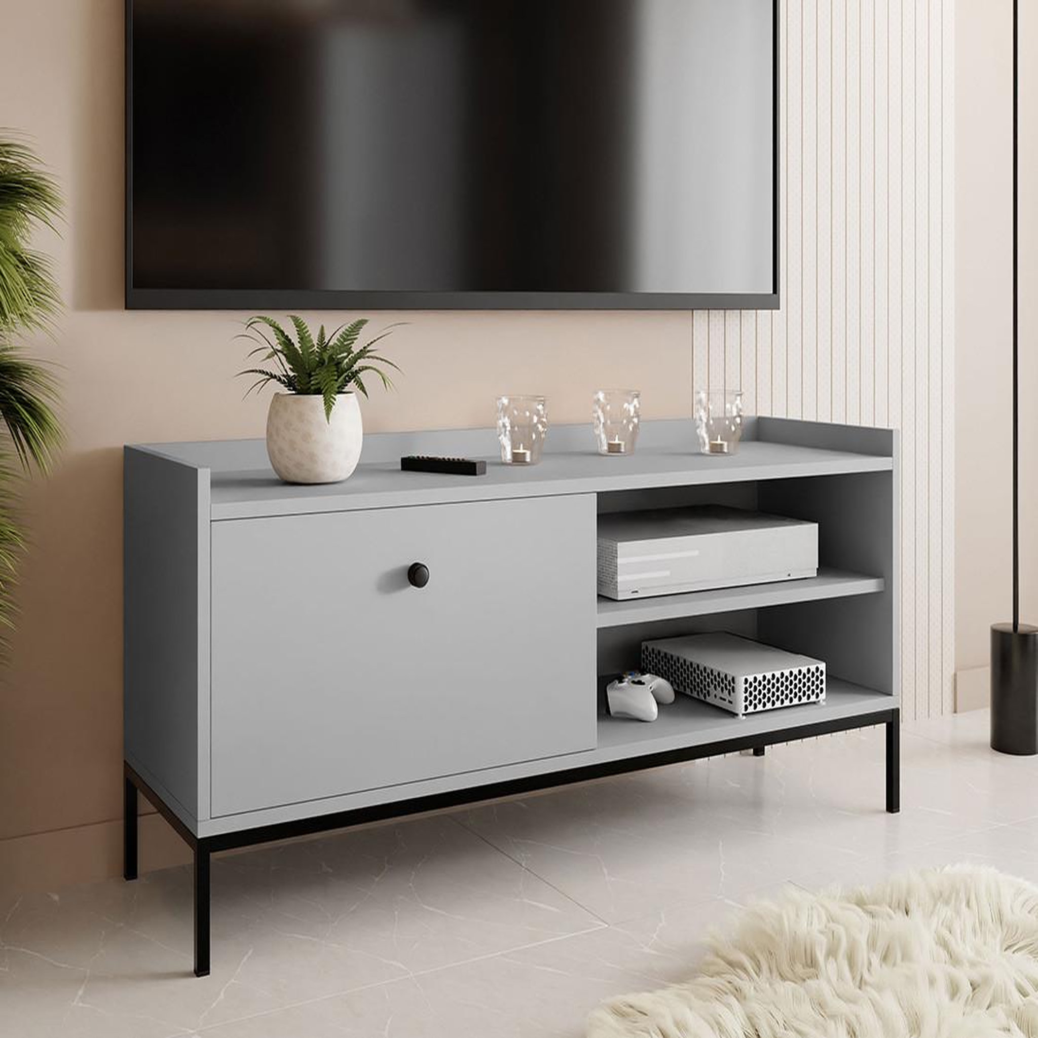 Voir la diapositive 4 : BEST MOBILIER Filipo - meuble tv - 140 cm