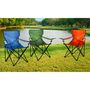 Voir la diapositive 3 : Garden Fauteuil de jardin de camping - Acier/Polyester - Orange