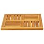 Voir la diapositive 3 : VIDAXL Dessus de table 50x50x2 cm carre bois massif d'acacia
