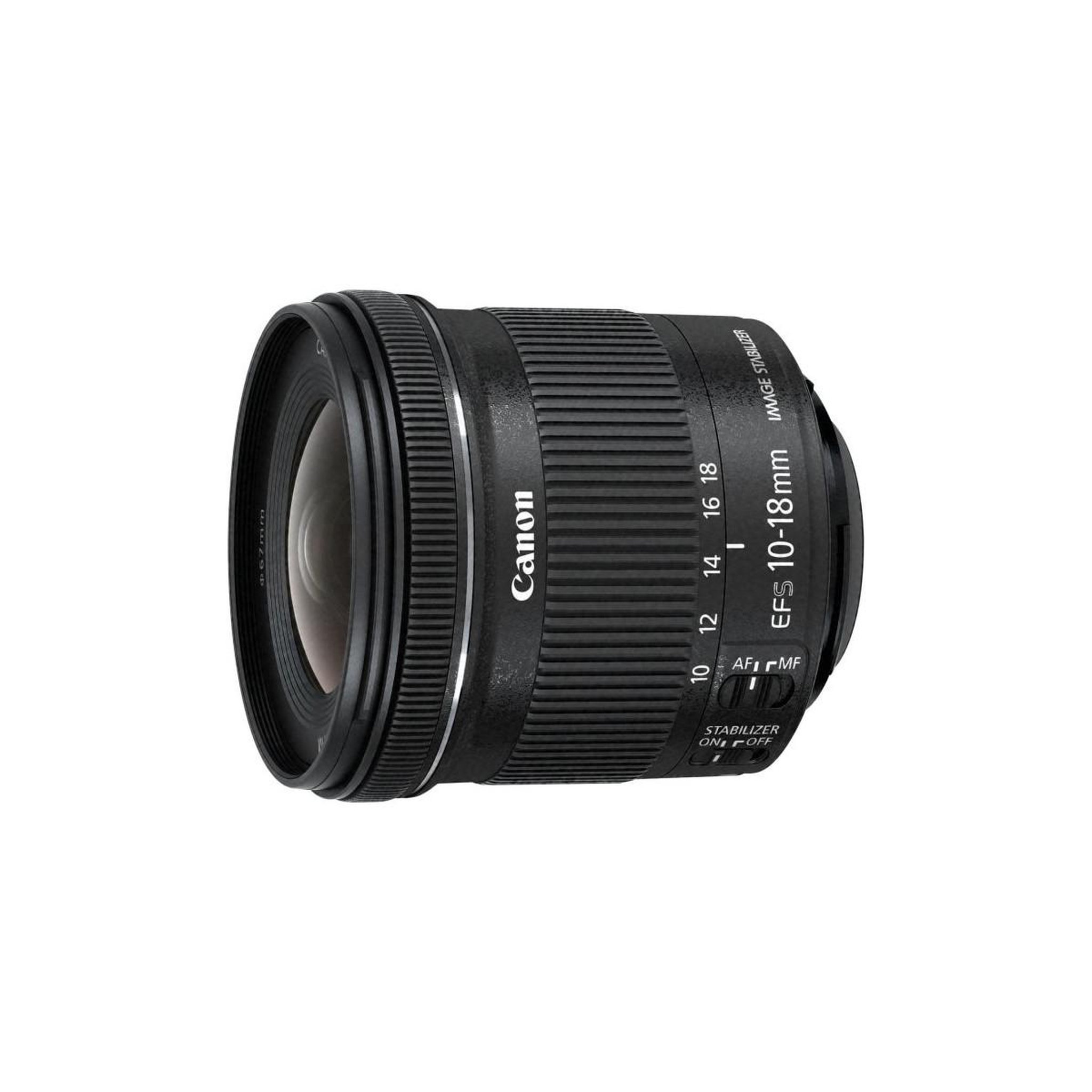 Voir la diapositive 2 : Canon Canon ef-s 10-18mm f/4.5-5.6 is stm + ew-73c + lens cloth slr objectif ultra large noir