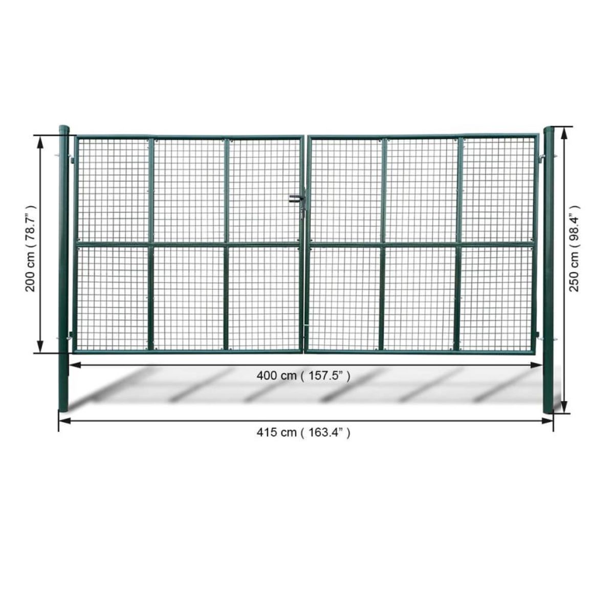 VIDAXL Portillon Maille 415 x 250 cm / 400 x 200 cm
