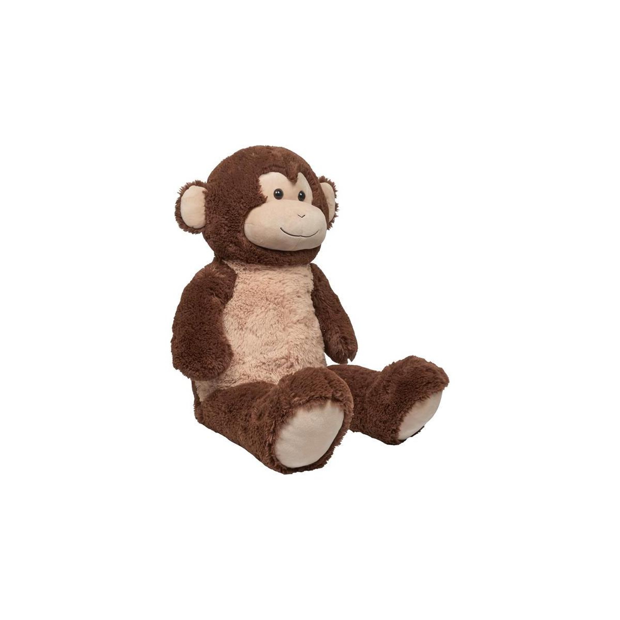 Voir la diapositive 2 : Jeux 2 momes Peluche géante  singe  100cm marron & beige