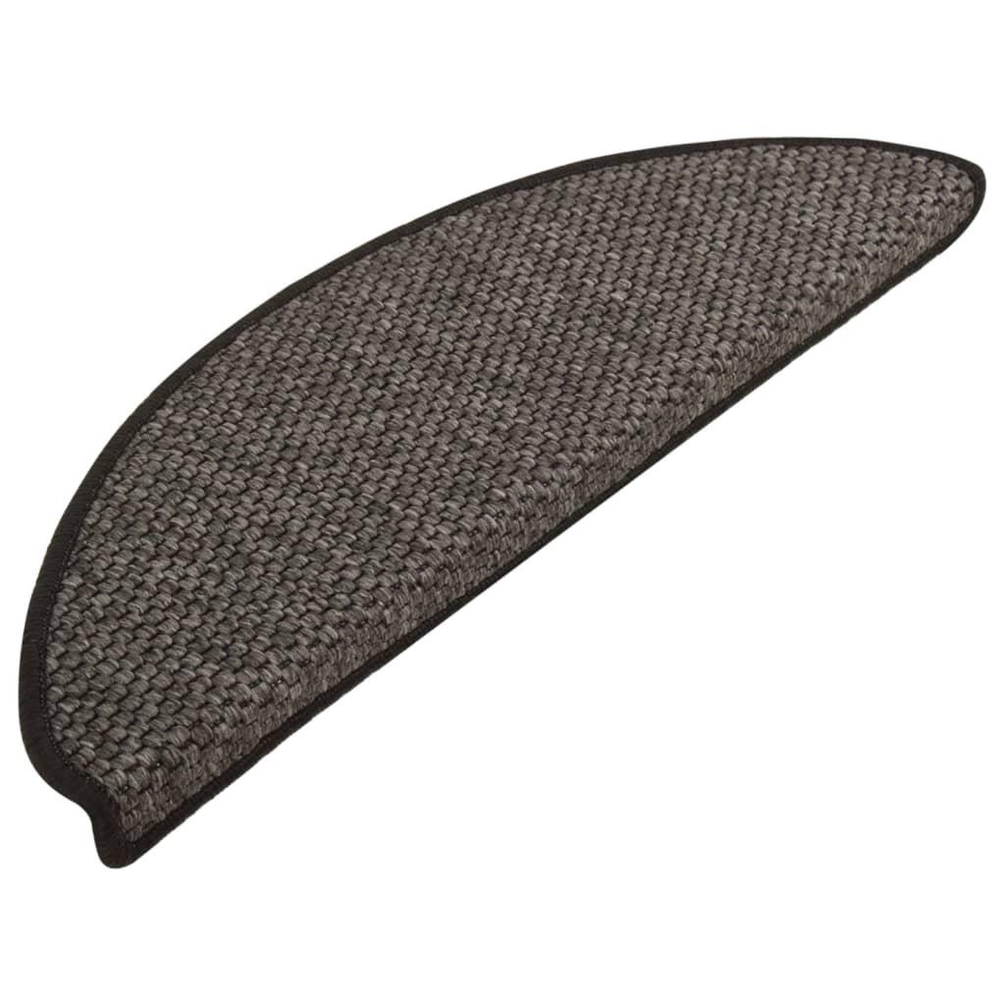Voir la diapositive 2 : VIDAXL Tapis d'escalier autocollants 15 pcs 65x21x4 cm Anthracite