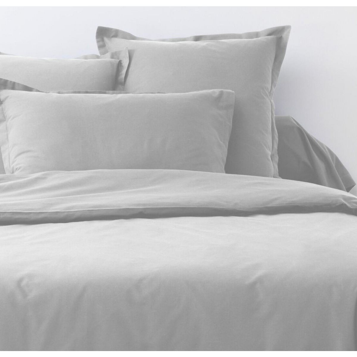 ATELIER DU COTON Parure de drap et drap housse coton 57fils uni