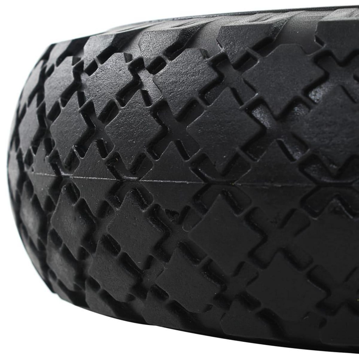 VIDAXL Roue de diable 2 pcs PU solide 3.00-4 (260 x 85 mm)