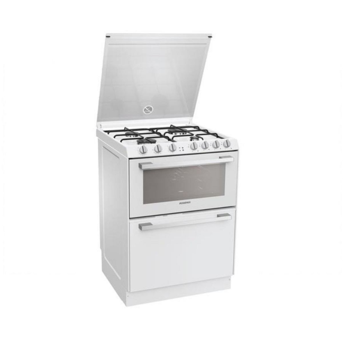Rosieres Cuisinière gaz combiné lave-vaisselle 60cm 6c 56db blanc - TR4GNORB/1