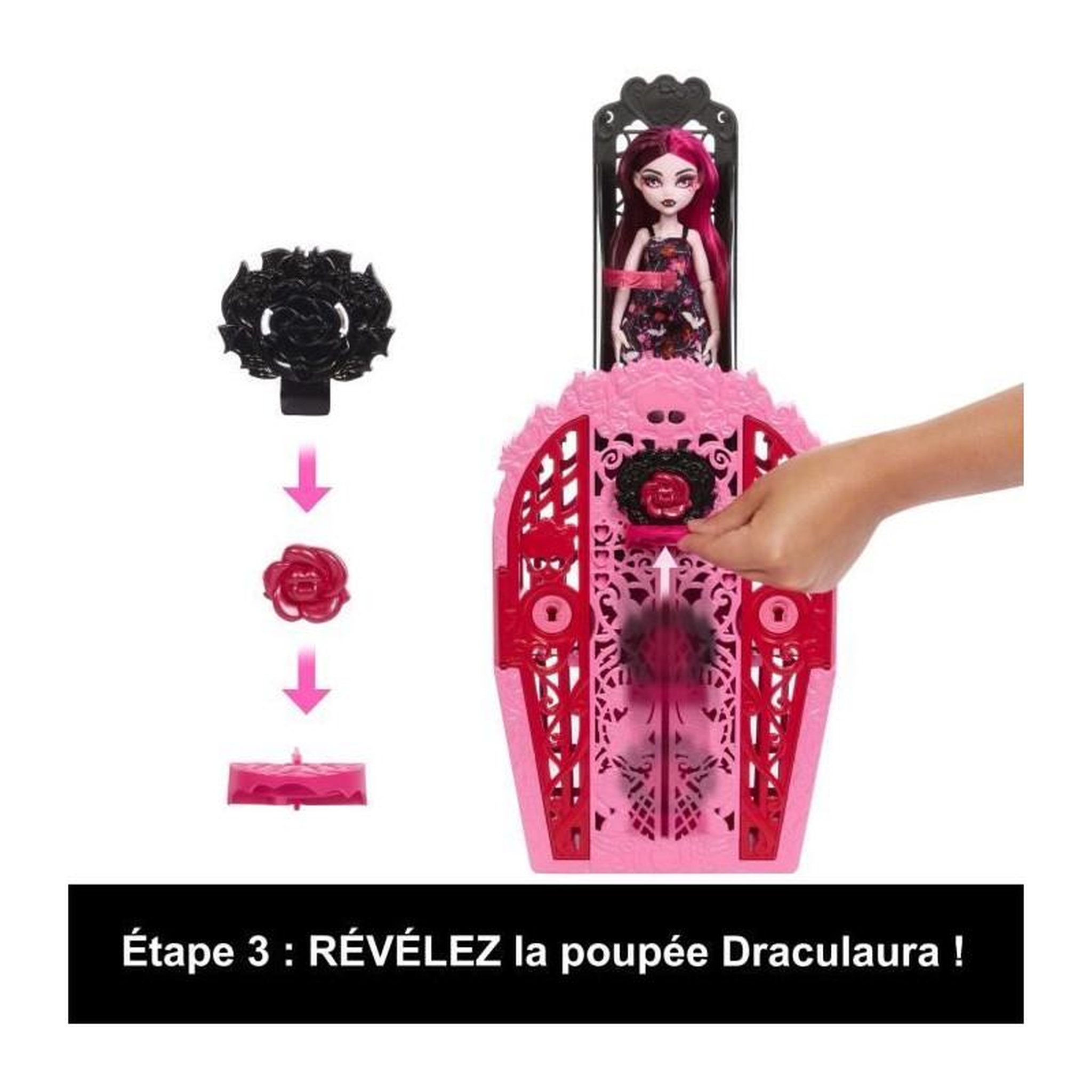 Voir la diapositive 4 : MONSTER HIGH MONSTER HIGH Coffret Monstrueux Secrets énigmes du jardin Draculaura - Monster High - HYT72