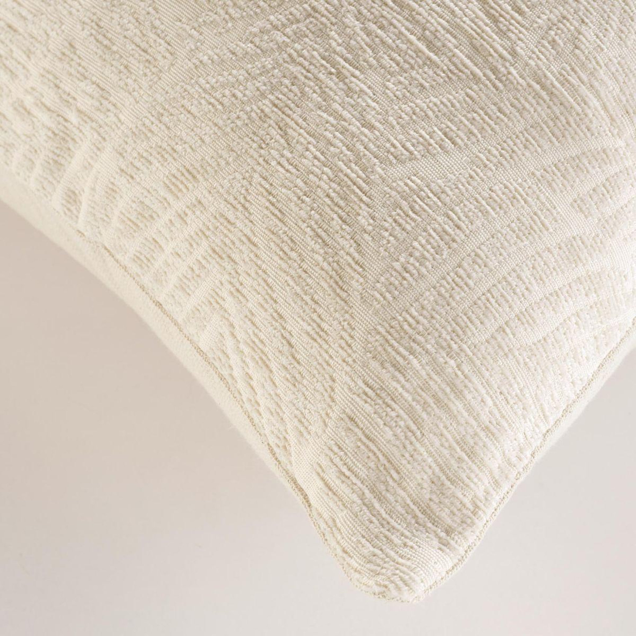 Voir la diapositive 3 : Douceur d'Intérieur Housse de coussin jacquard  vivo  40x40cm naturel