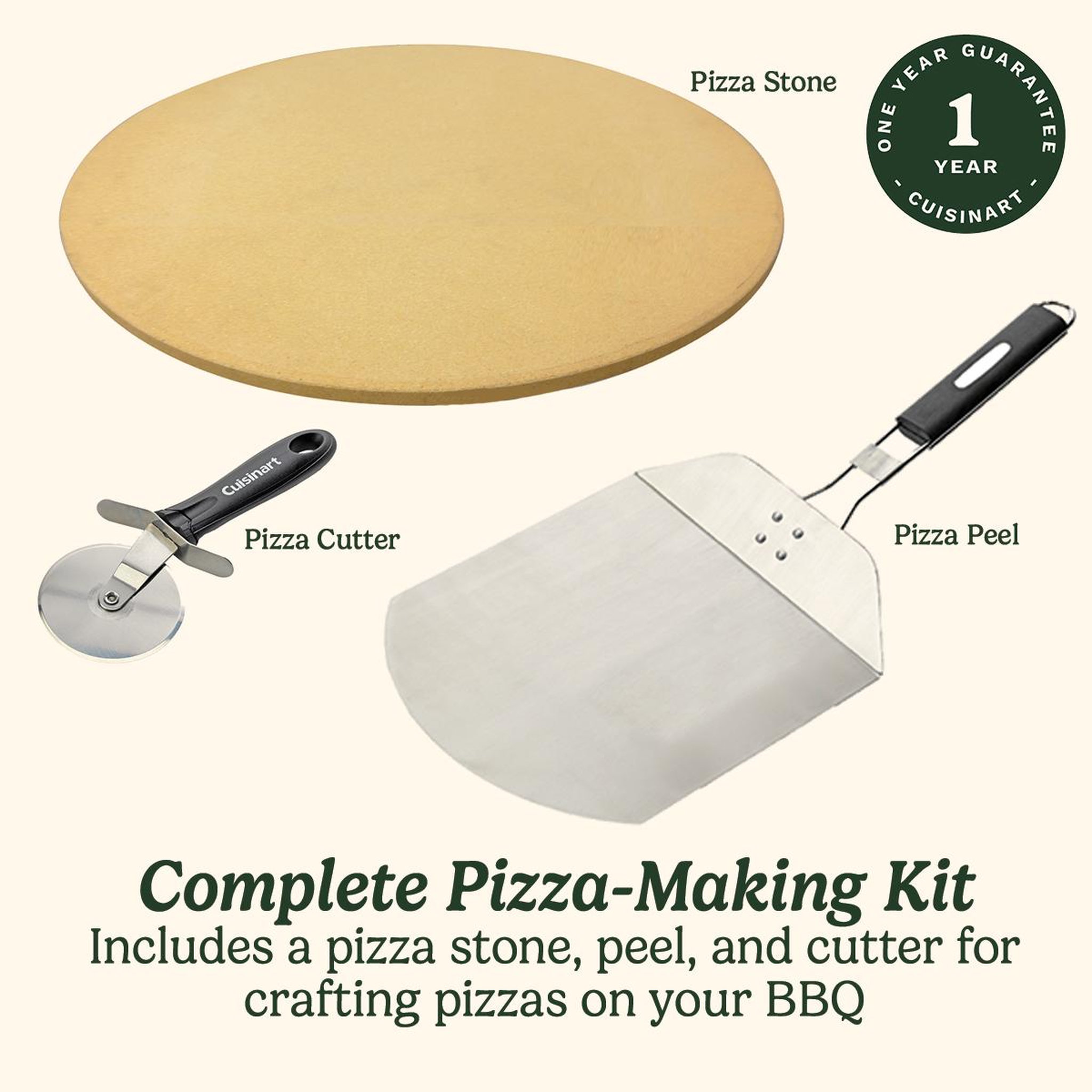 Voir la diapositive 2 : Cuisinart Set de pizza 3 pièces - cps445eu