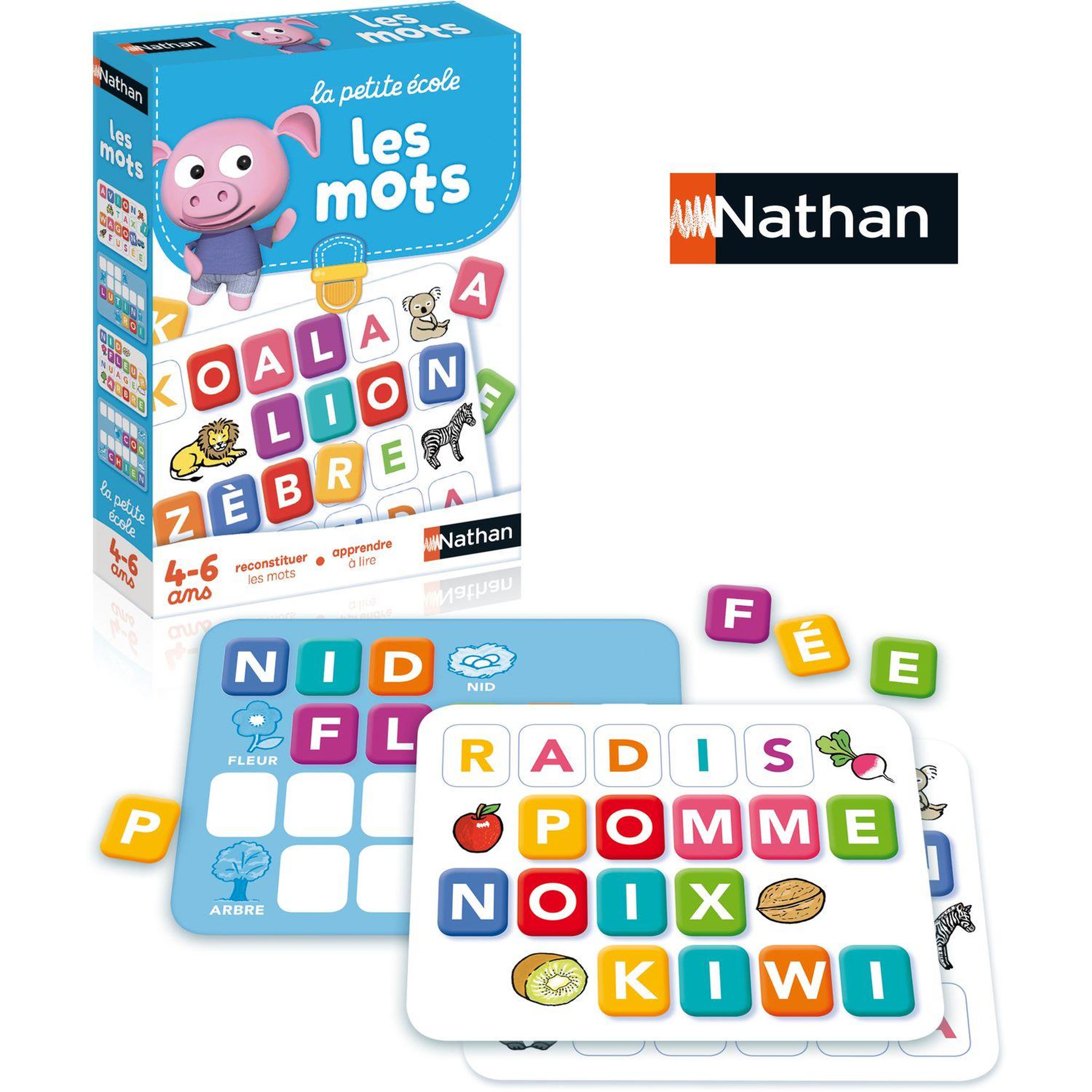 Voir la diapositive 2 : NATHAN Les mots Jeu éducatif