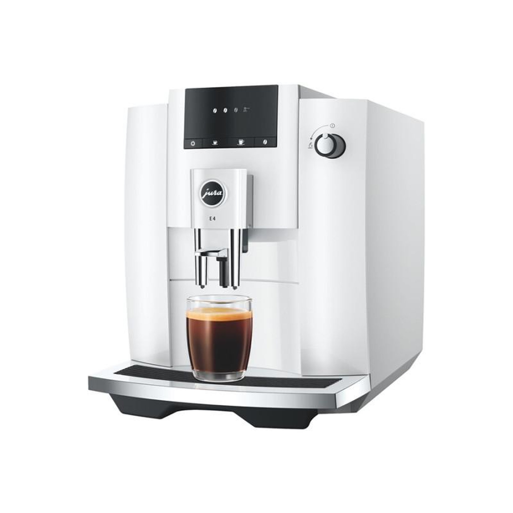Voir la diapositive 2 : Jura Expresso avec broyeur Jura E4 PIANO WHITE