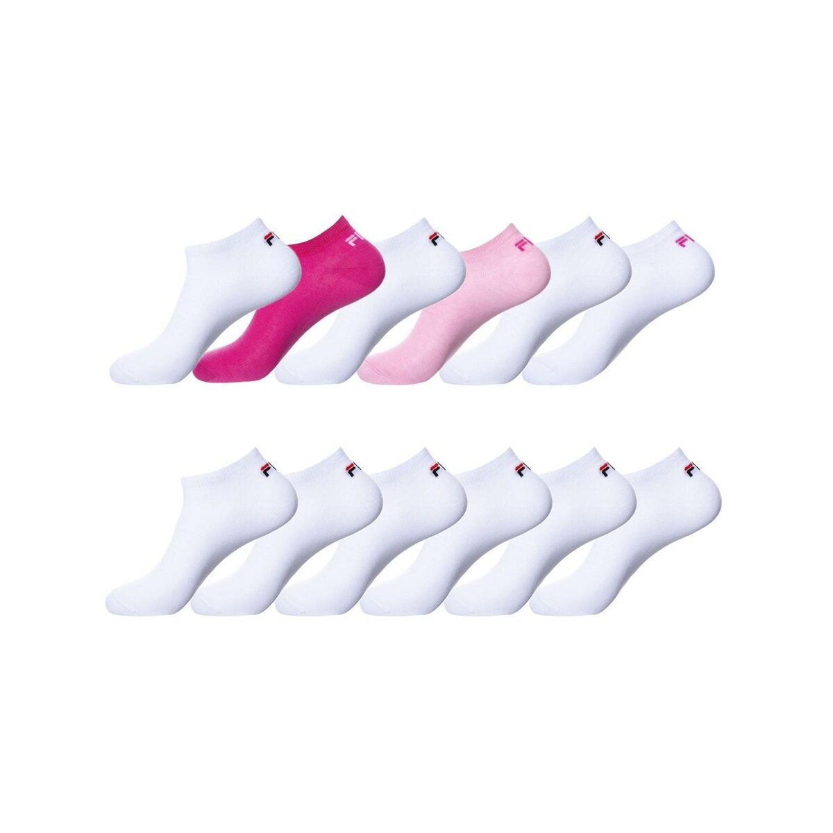 FILA Lot de 12 Paires de Chaussettes Socquettes femme