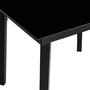 Voir la diapositive 5 : VIDAXL Table a dîner de jardin Noir 200x100x74 cm Acier et verre