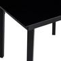 Voir la diapositive 5 : VIDAXL Table a dîner de jardin Noir 200x100x74 cm Acier et verre