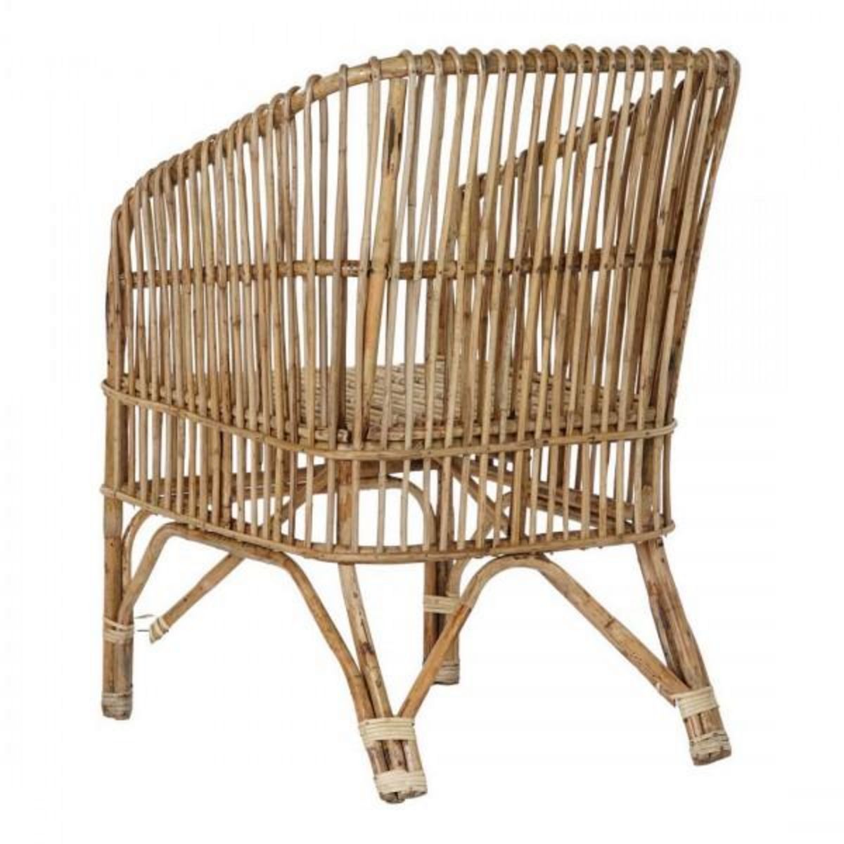 MARKET24 Chaise de Salle à Manger DKD Home Decor Multicouleur Naturel 56 x 52 x 82 cm