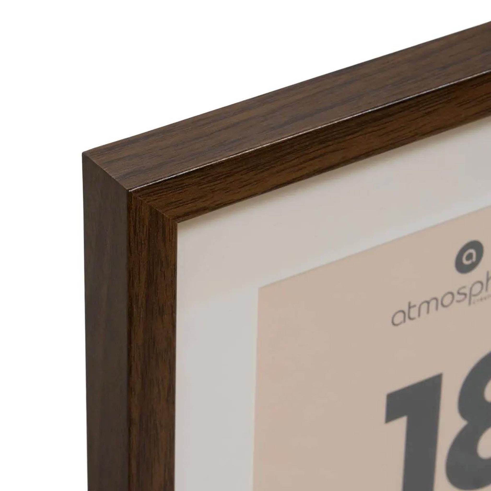 Voir la diapositive 3 : ATMOSPHERA Cadre photo en verre  manu  18x24cm marron