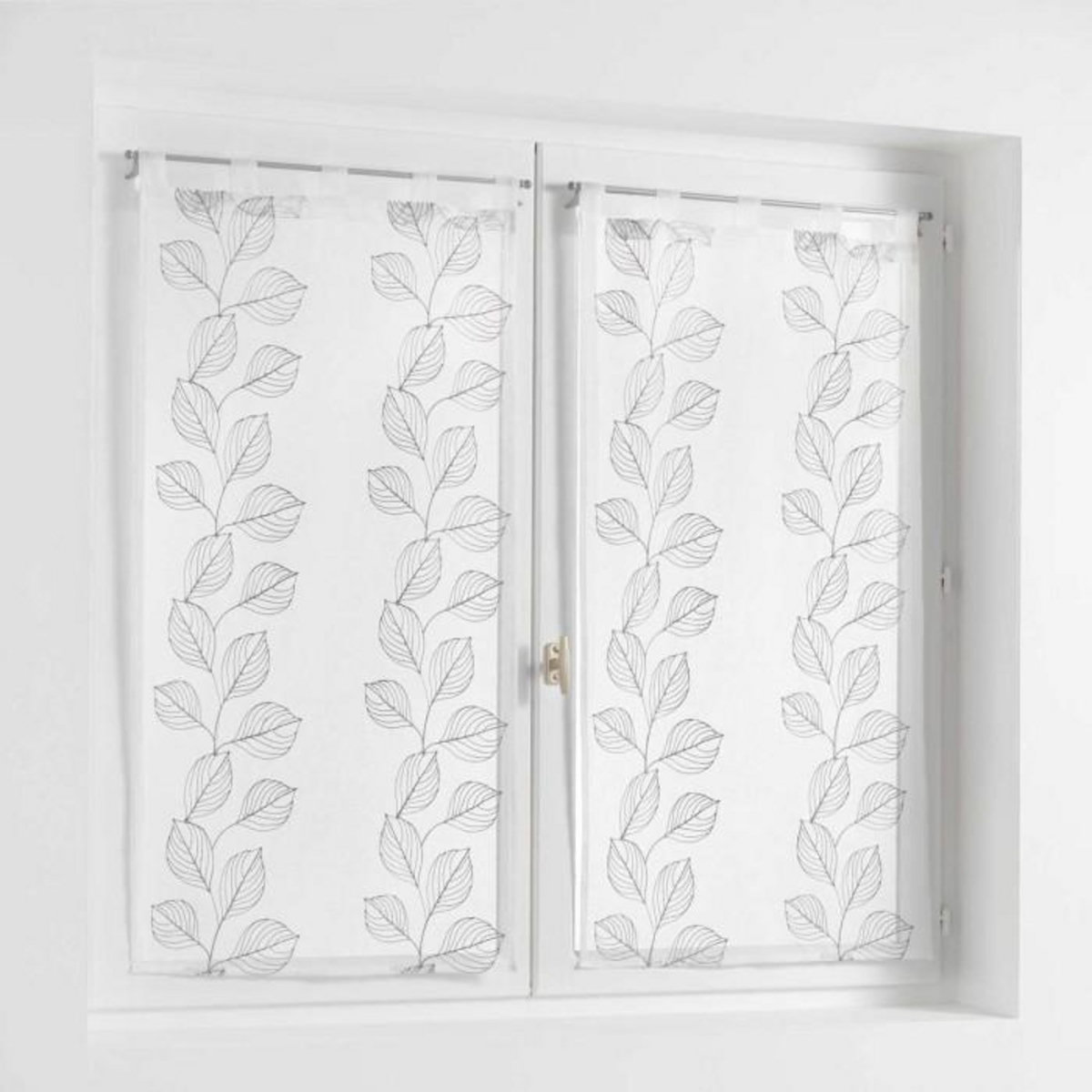 Paris Prix Paire de Voilages  Edenia  60x120cm Gris