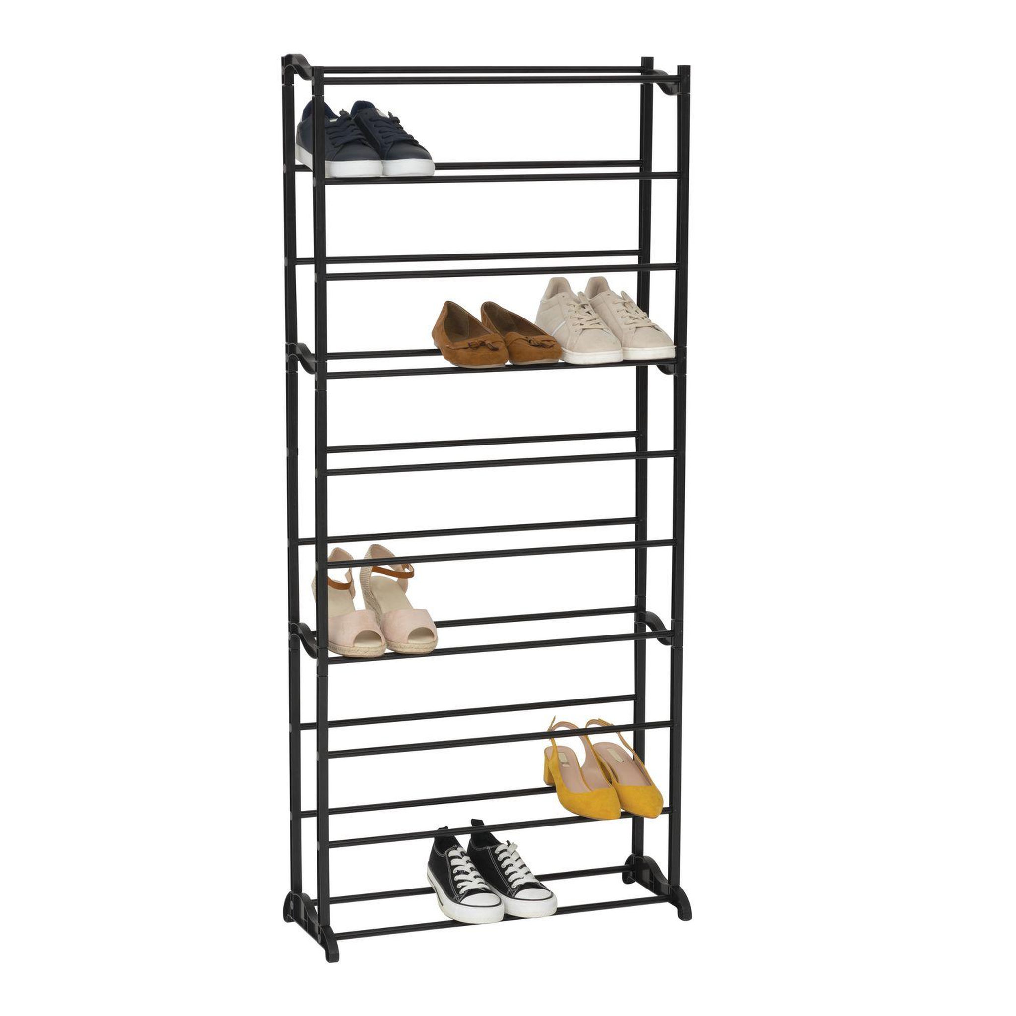 Voir la diapositive 2 : FIVE Range-chaussures 30 paires - noir