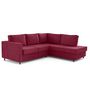 Voir la diapositive 4 : LISA DESIGN Jake - canapé déhoussable d'angle droit 5 places en velours texturé