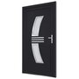 Voir la diapositive 3 : VIDAXL Porte d'entree anthracite 108x200 cm PVC