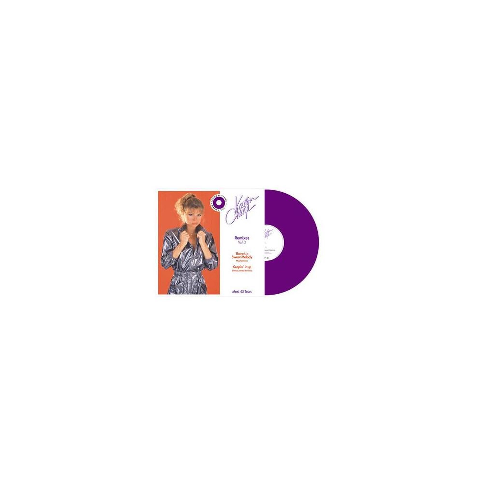 Warner Bros Vinyle 45t ep remixes volume 3 karen cheryl sur vinyle violet