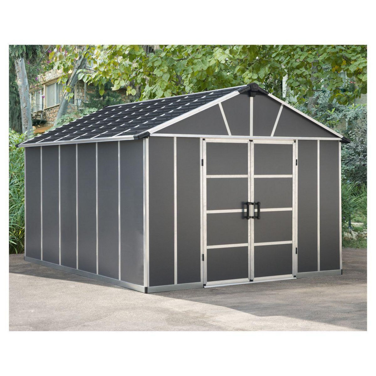 Canopia by PALRAM Abri de jardin métal - Avec plancher - 11,3m² - YUKON