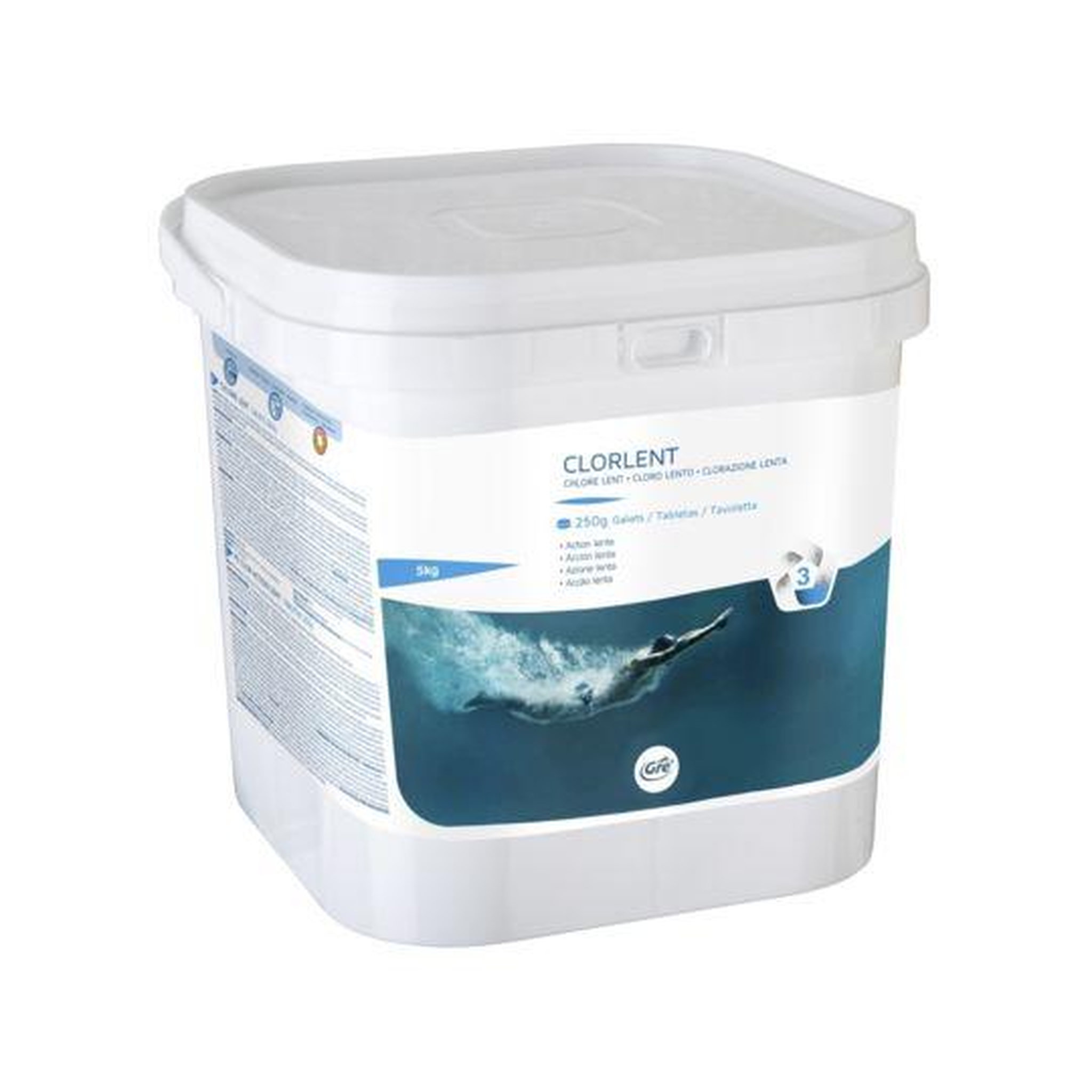 GRE Chlore lent en galets 5kg