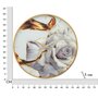 Voir la diapositive 6 : Paris Prix Horloge Murale en Verre  Rose  60cm Multicolore