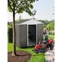 Voir la diapositive 2 : Habitat et Jardin Abri de jardin métal  Dallas  - 2.71 m² - Taupe