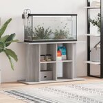 VIDAXL Support pour aquarium sonoma gris 100x40x60cm bois d ingénierie
