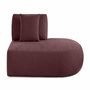 Voir la diapositive 1 : LISA DESIGN Santorini - module d'assise droit - en tissu texturé