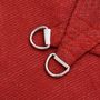 Voir la diapositive 5 : VIDAXL Voile d'ombrage 160 g/m^2 Rouge 3,6x3,6 m PEHD