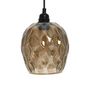 Voir la diapositive 1 : Paris Prix Lampe Suspension en Verre  Mono  23cm Marron