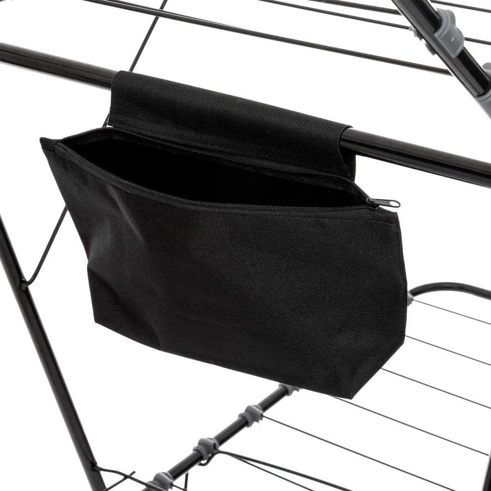 Voir la diapositive 4 : FIVE Étendoir à linge pliable  mojave  31m noir